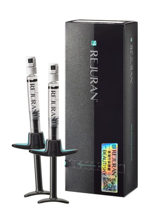 REJURAN Healer 麗珠蘭黑盒正貨包裝及兩支預填充產品實物